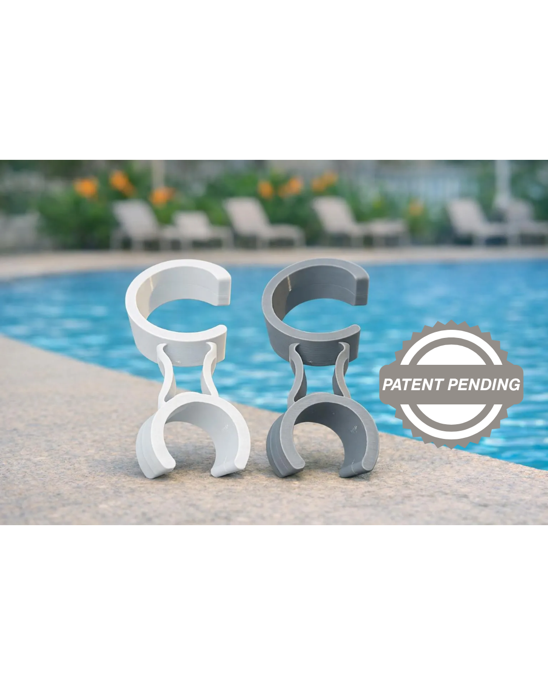Swimming pool pole holder clamp