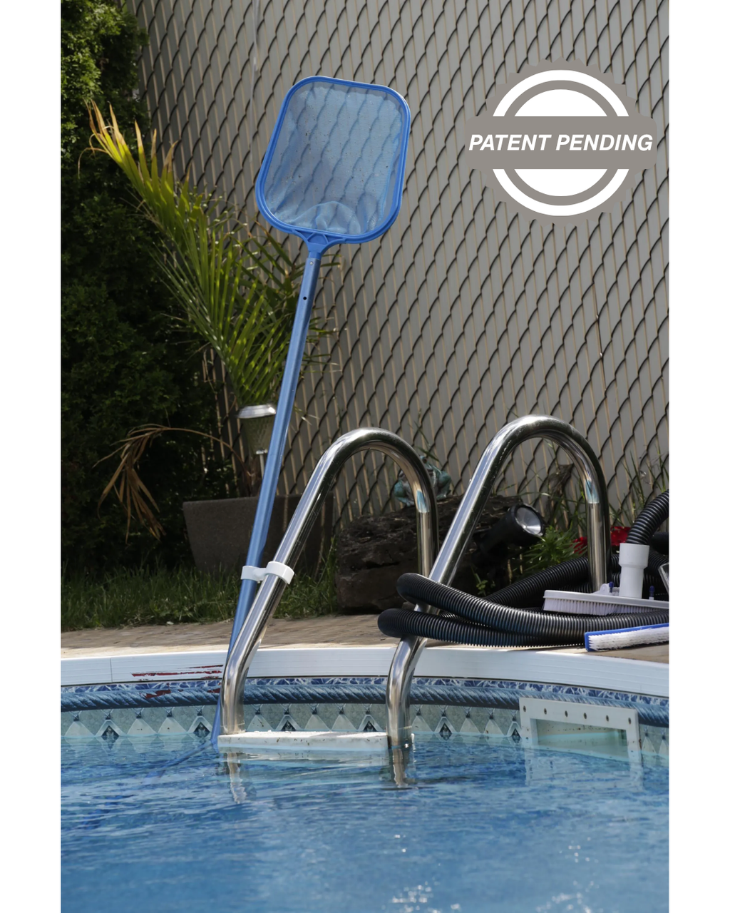 Swimming pool pole holder clamp
