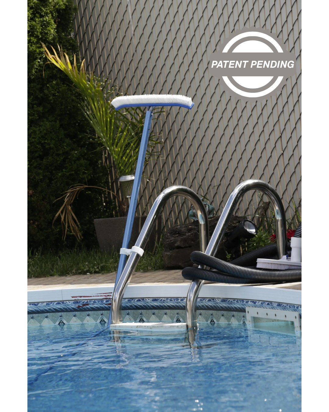 Swimming pool pole holder clamp