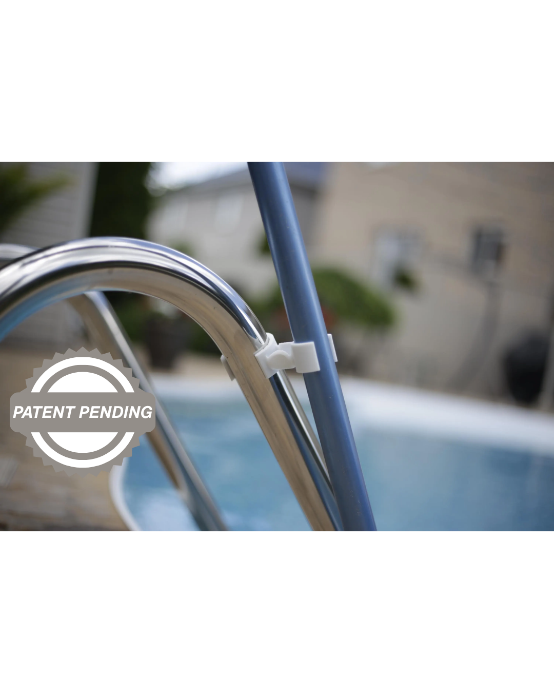 Swimming pool pole holder clamp