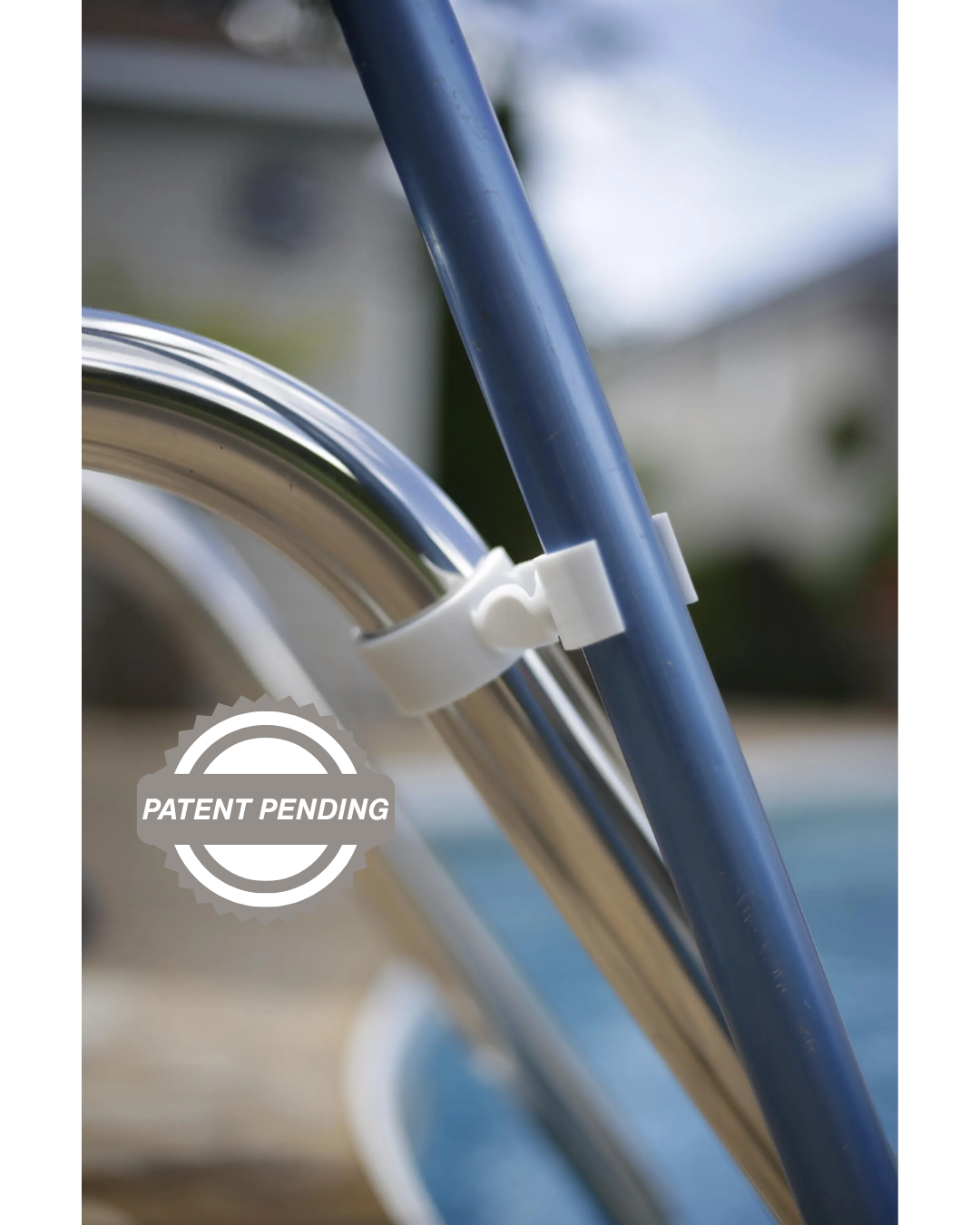 Swimming pool pole holder clamp