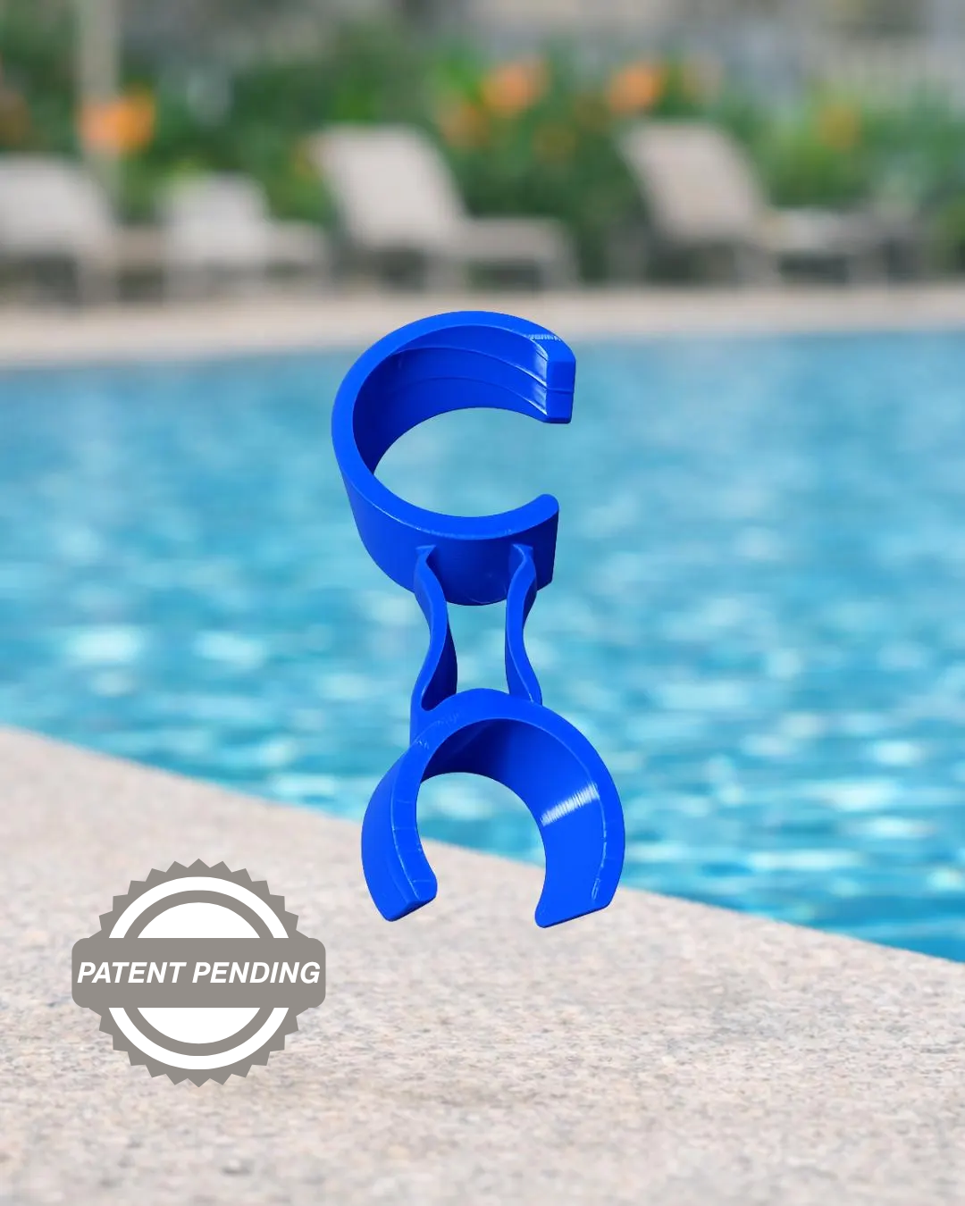 Swimming pool pole holder clamp