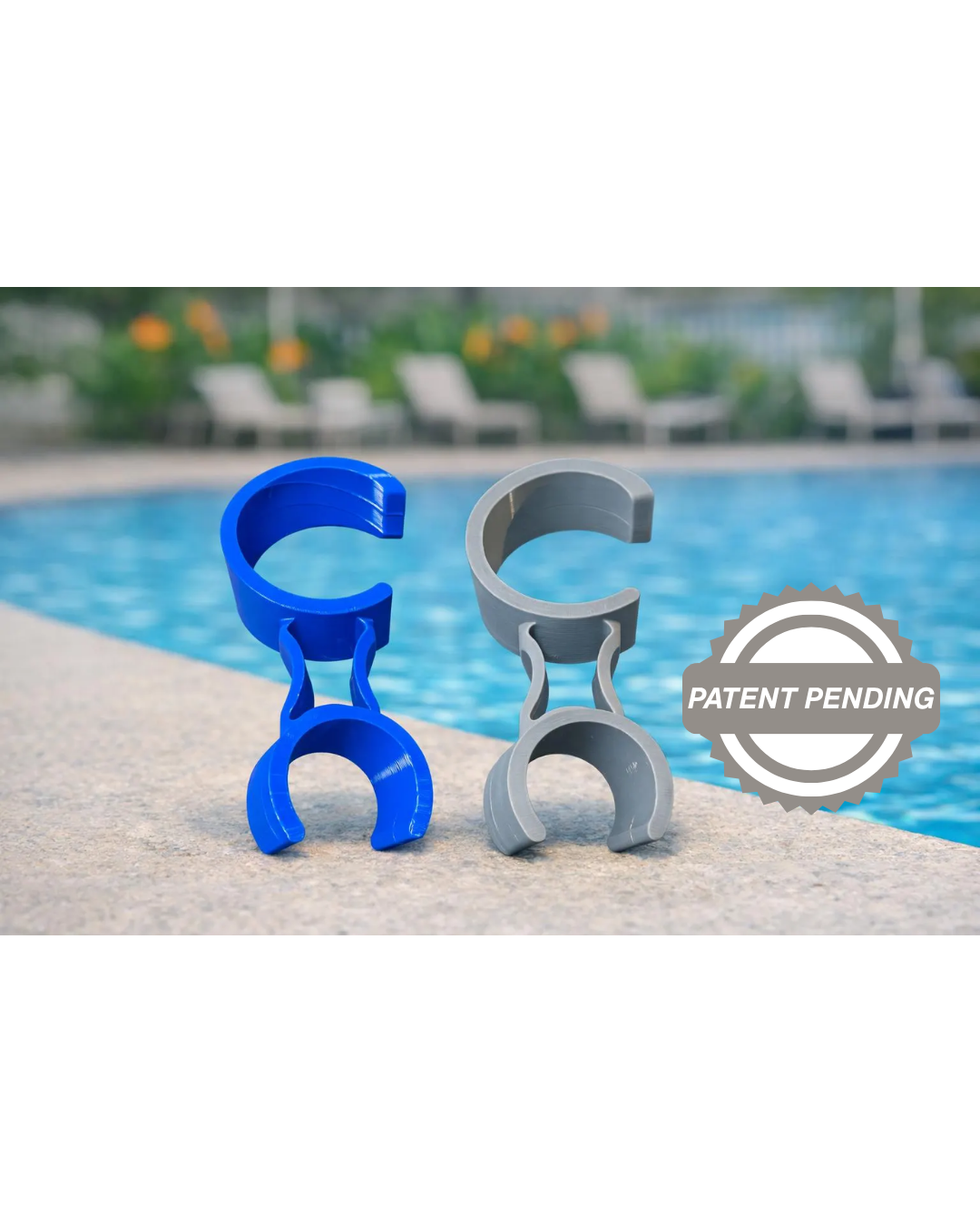 Swimming pool pole holder clamp
