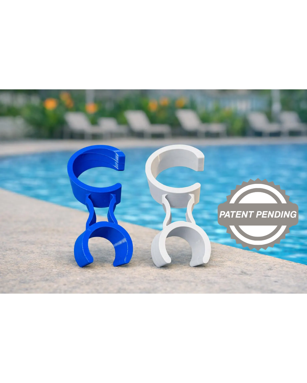 Swimming pool pole holder clamp